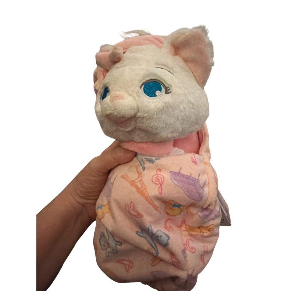 Disney Babies Marie Aristocats‎ MARIE IN BLANKET Plush Cat Toy 10" new